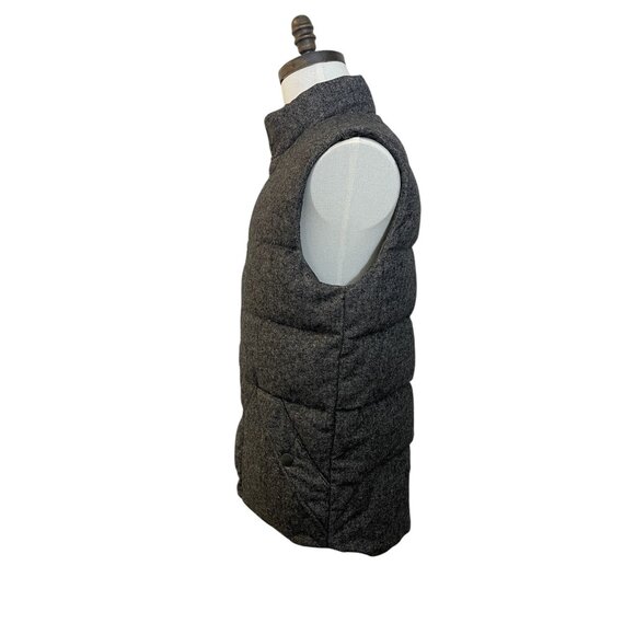 Lucky Brand Down Mens Medium Quilted Puffer Vest Herringbone Sycamore Casual - Picture 5 of 12